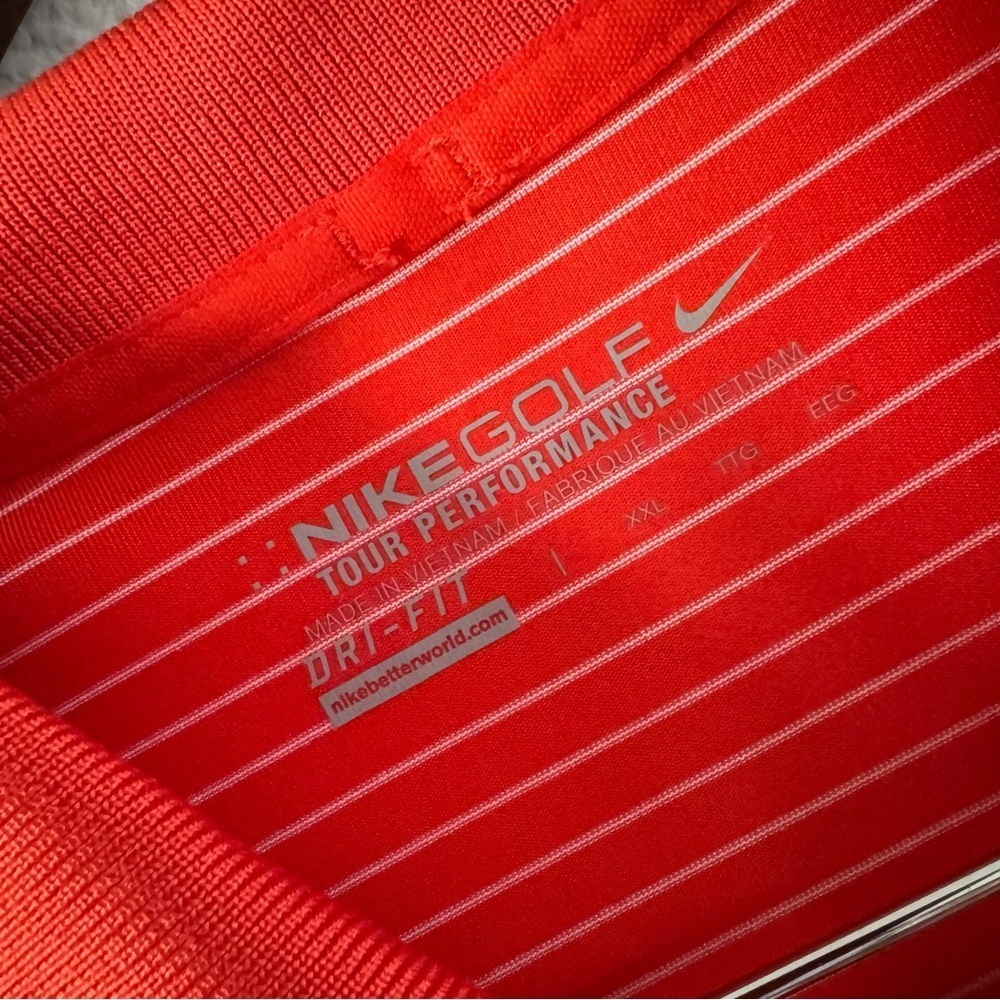 Nike Golf Tour Performance OSU BEAVERS Stripe Polo Shirt XXL NEW โ15 Collector - Picture 6 of 8